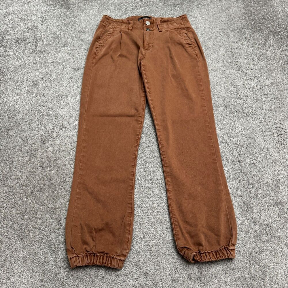 PAIGE Mayslie Jogger Denim Jeans Womens 25 Brown Elastic Cuff Casual Stretch